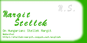margit stellek business card